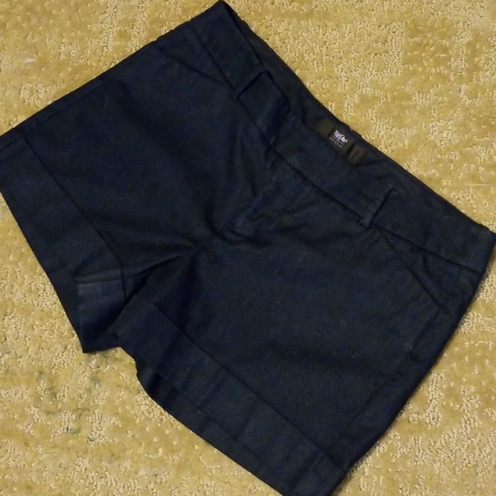 ❤Dark wash trouser shorts